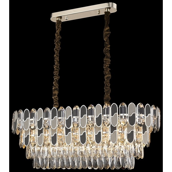 Подвесная каскадная люстра хрустальная Wertmark Cordelia WE132.14.303-63862