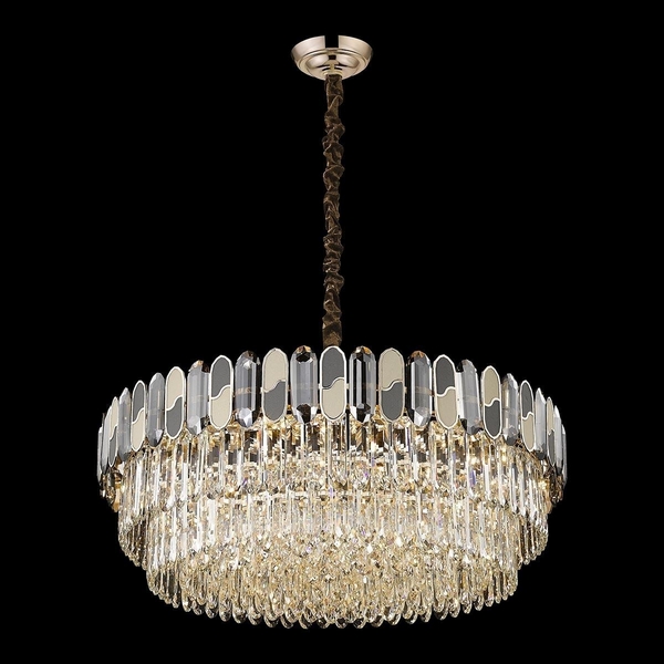 Подвесная каскадная люстра хрустальная Wertmark Cordelia WE132.21.303