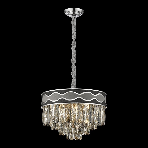 Подвесная каскадная люстра хрустальная Wertmark Calista WE135.07.103-04341