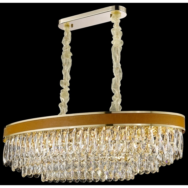 Подвесная каскадная люстра хрустальная Wertmark Clarissa WE136.12.303-00650