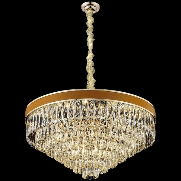 Подвесная каскадная люстра хрустальная Wertmark Clarissa WE136.22.303-04341