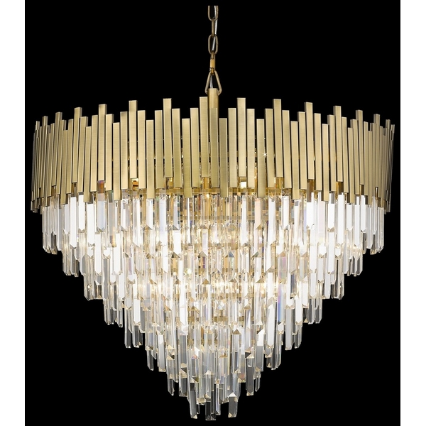 Подвесная каскадная люстра хрусталь Wertmark Calogera WE137.21.503-64571