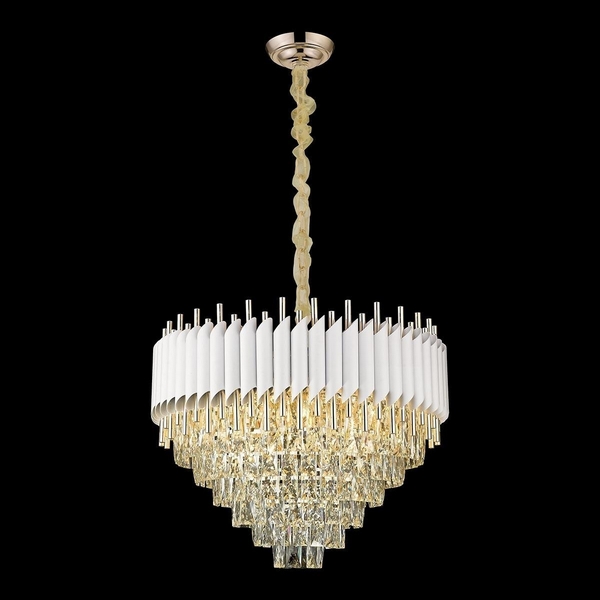 Подвесная люстра хрустальная Wertmark Cartuccia WE138.15.003-04341