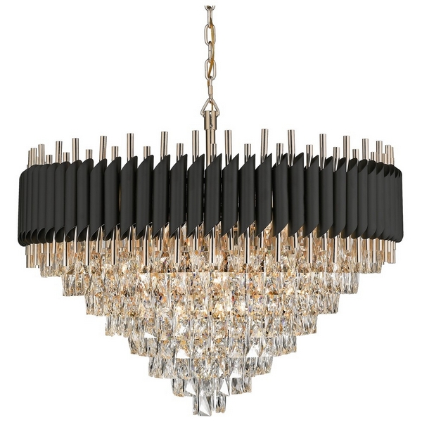 Подвесная каскадная люстра хрусталь Wertmark Cartuccia WE138.21.023-60984