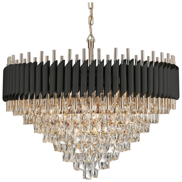 Подвесная каскадная люстра хрусталь Wertmark Cartuccia WE138.31.023-60984