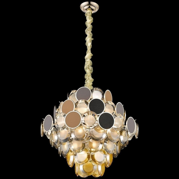 Подвесная каскадная люстра хрустальная Wertmark Oriella WE141.17.303-73586