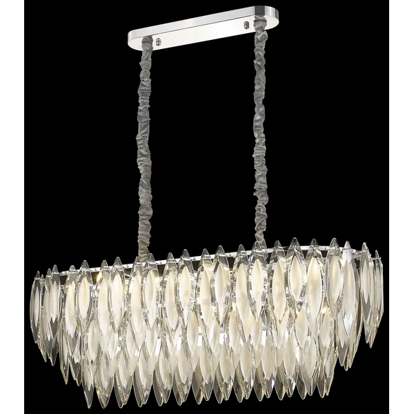 Подвесная каскадная люстра хрустальная Wertmark Orlanda WE144.14.103-75709