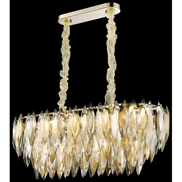 Подвесная каскадная люстра хрустальная Wertmark Orlanda WE144.14.303-00650