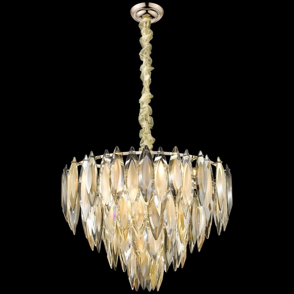 Подвесная каскадная люстра хрустальная Wertmark Orlanda WE144.15.303-75709