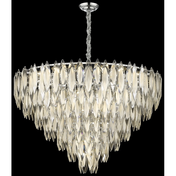 Подвесная каскадная люстра хрустальная Wertmark Orlanda WE144.33.103-66126