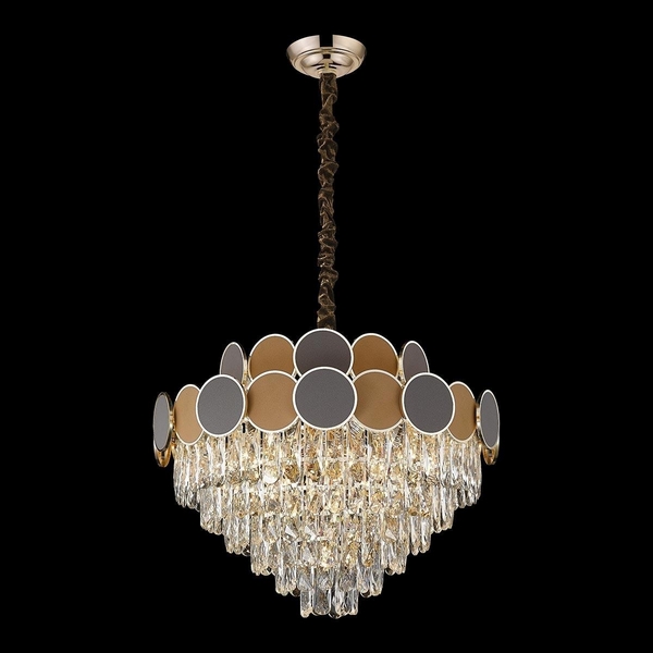 Подвесная каскадная люстра хрустальная Wertmark Oriana WE145.13.303-04341