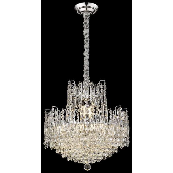 Подвесная люстра хрусталь Wertmark Marcella WE154.12.103