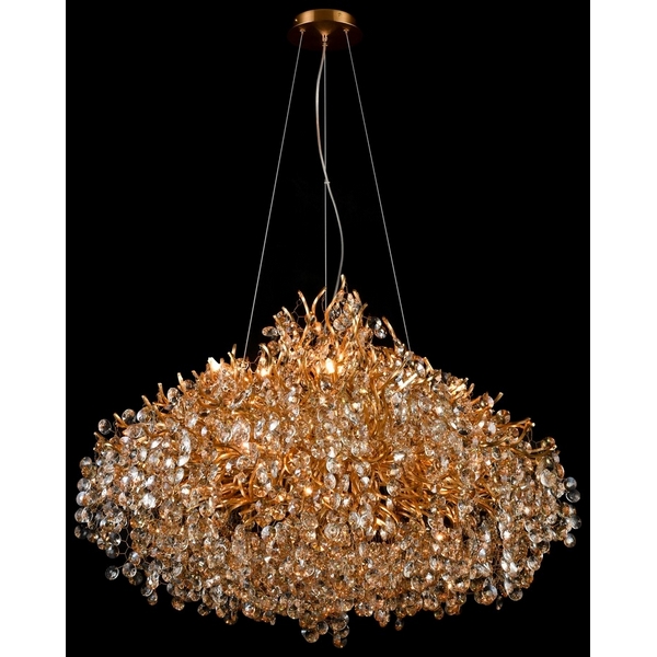 Подвесная люстра хрустальная Wertmark Alessia WE188.18.303-64571 в форме шара