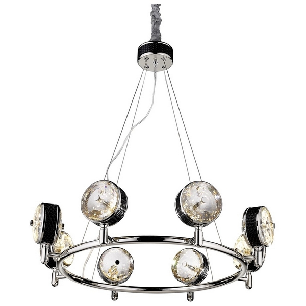 Подвесная люстра хрустальная светодиодная Wertmark Matteo WE239.08.203-34684 кольцо