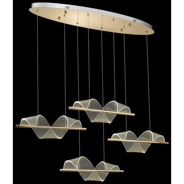 Каскадный подвесной светодиодный светильник Wertmark Hilda WE452.04.323-91203