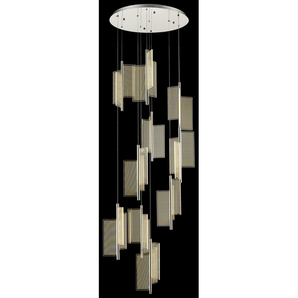 Каскадный подвесной светодиодный светильник Wertmark Hedda WE454.10.103-54111